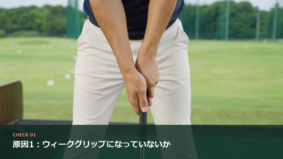 原因1:ウィークグリップになっていないか