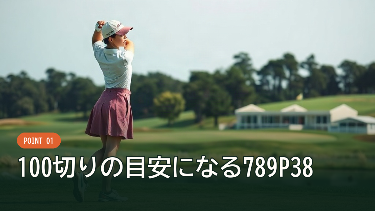 グリーンを狙うアプローチショットの練習風景